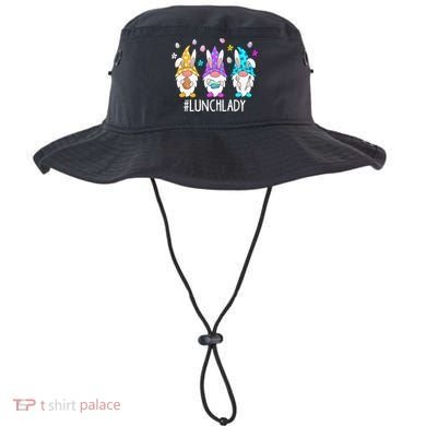 Cute Easter Day Gnome Love Lunch Lady  Matching Bucket Hat