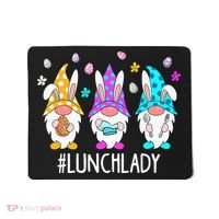 Cute Easter Day Gnome Love Lunch Lady  Matching Mousepad thumb 0