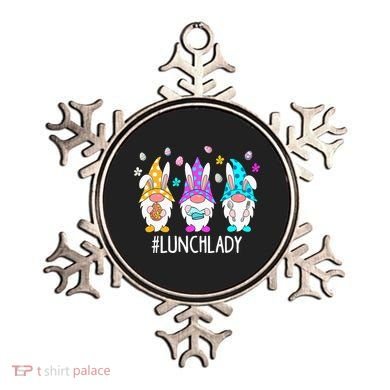 Cute Easter Day Gnome Love Lunch Lady  Matching Ornament