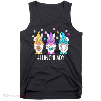 Cute Easter Day Gnome Love Lunch Lady  Matching Tank Top