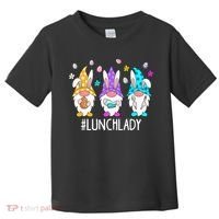 Cute Easter Day Gnome Love Lunch Lady  Matching Toddler T-Shirt thumb 0