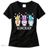 Cute Easter Day Gnome Love Lunch Lady  Matching Women's T-Shirt thumb 0