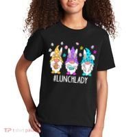 Cute Easter Day Gnome Love Lunch Lady  Matching Kids T-Shirt thumb 2