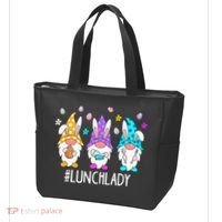 Cute Easter Day Gnome Love Lunch Lady  Matching Tote Bag thumb 3
