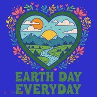 Cute Earth Day Everyday Retro Vintage Cute Gift T-Shirt thumb 7