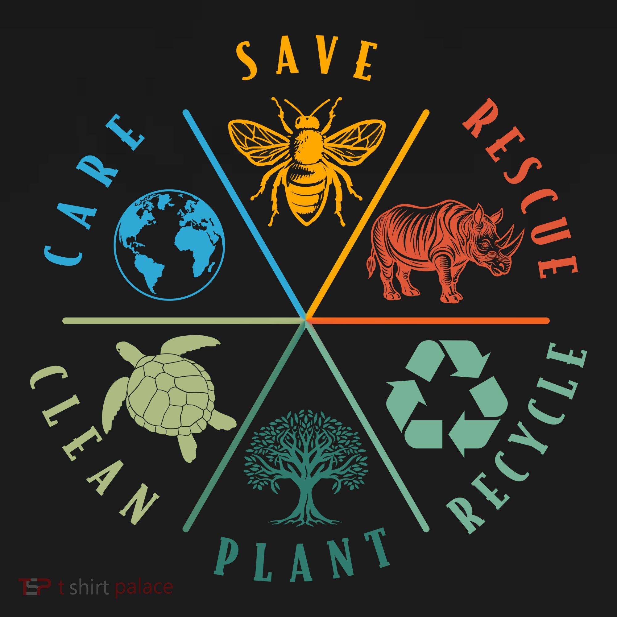 Celebrate Earth Day Save Rescue Recycle Plant Clean Care Women's Hoodie