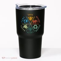 Celebrate Earth Day Save Rescue Recycle Plant Clean Care Tumbler thumb 0