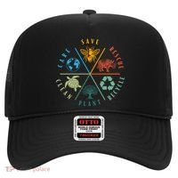 Celebrate Earth Day Save Rescue Recycle Plant Clean Care Hat thumb 0