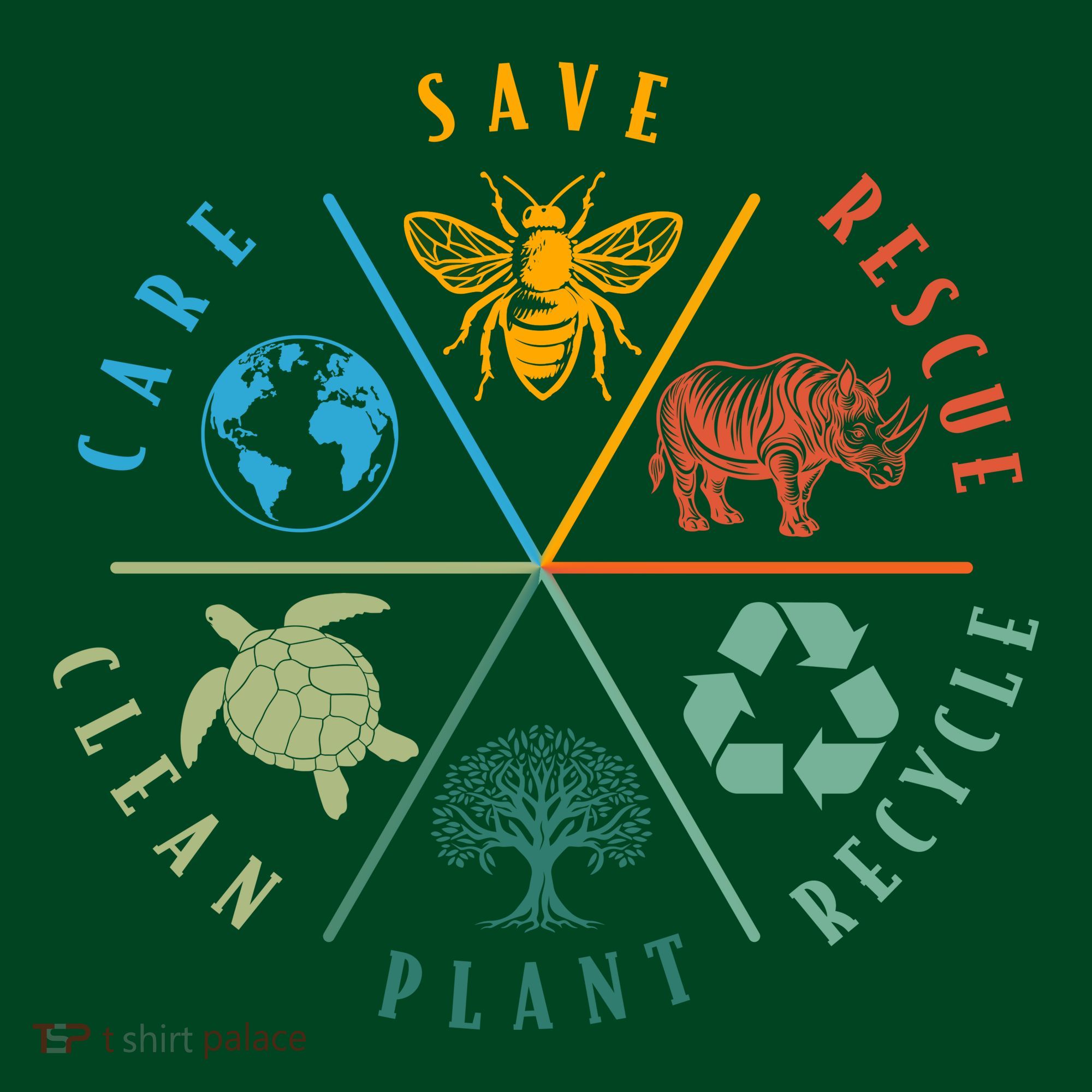 Celebrate Earth Day Save Rescue Recycle Plant Clean Care Visor