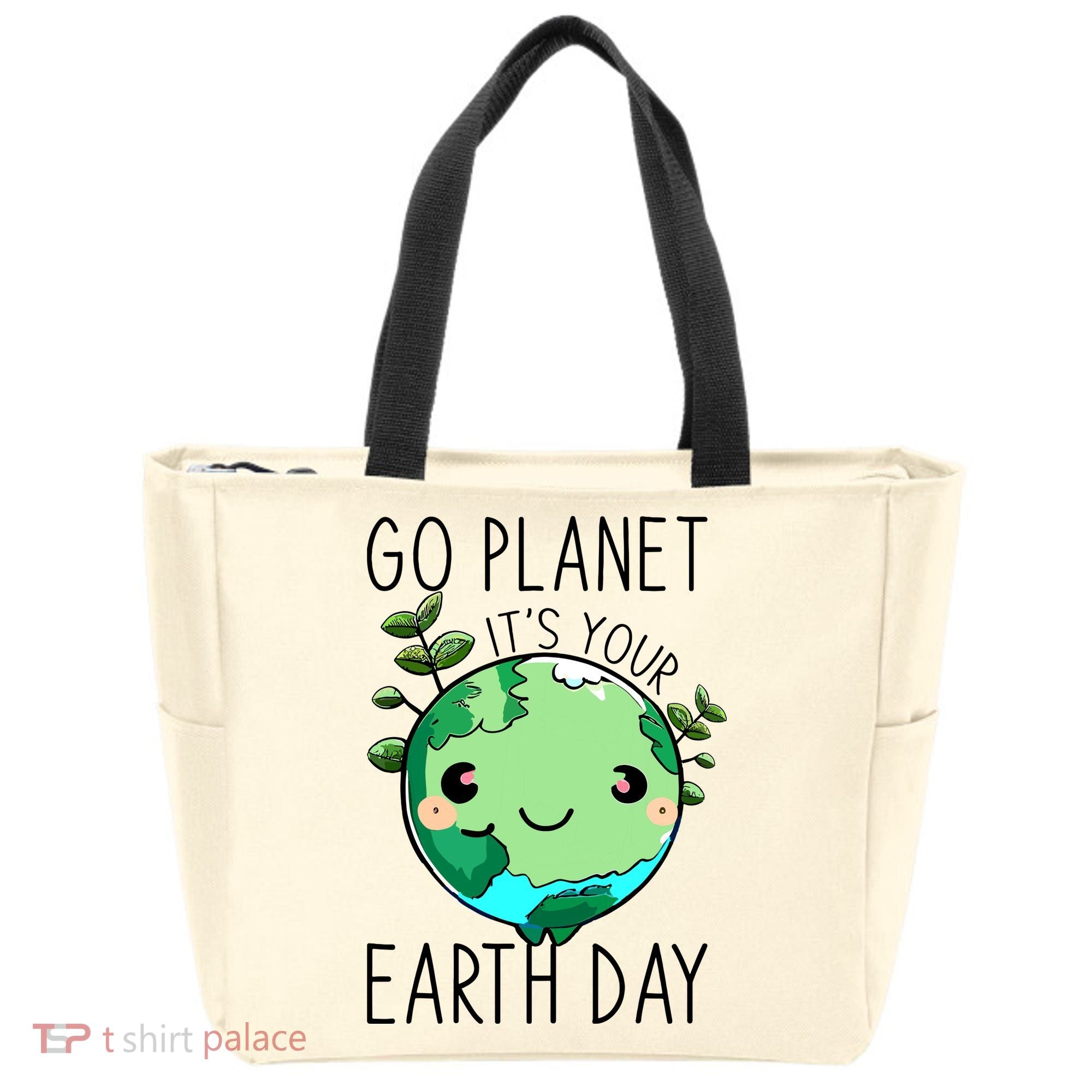 Cute Earth Day Go Planet Earth Day Tote Bag