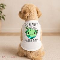 Cute Earth Day Go Planet Earth Day Doggie Tank thumb 2