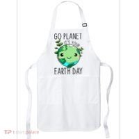 Cute Earth Day Go Planet Earth Day Apron thumb 0