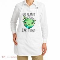 Cute Earth Day Go Planet Earth Day Apron thumb 2