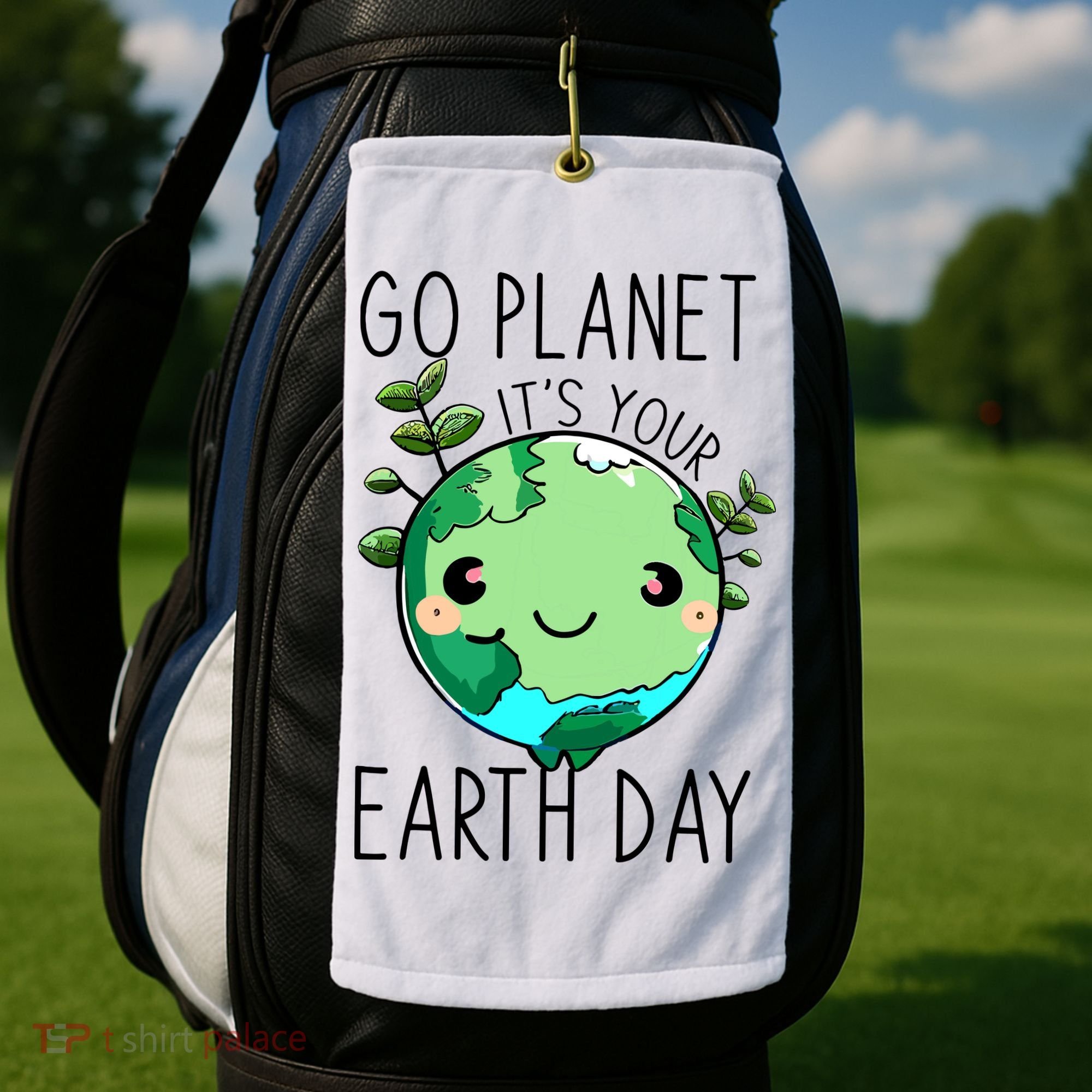 Cute Earth Day Go Planet Earth Day Golf Towel
