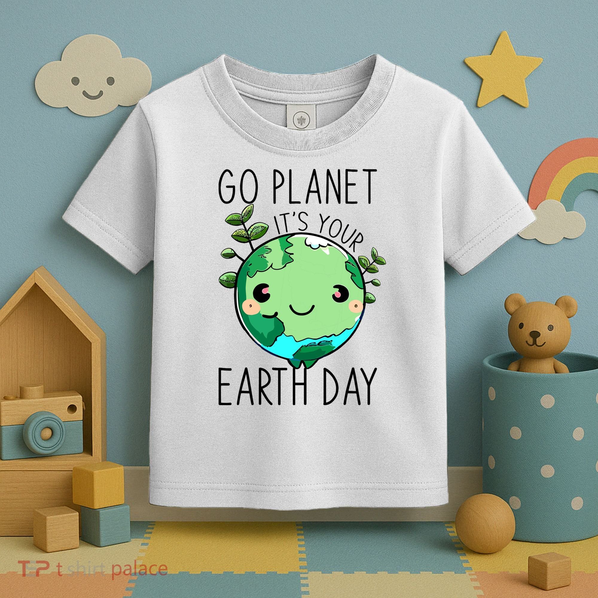 Cute Earth Day Go Planet Earth Day Toddler T-Shirt