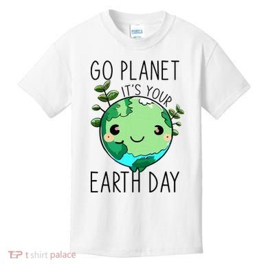 Cute Earth Day Go Planet Earth Day Kids T-Shirt
