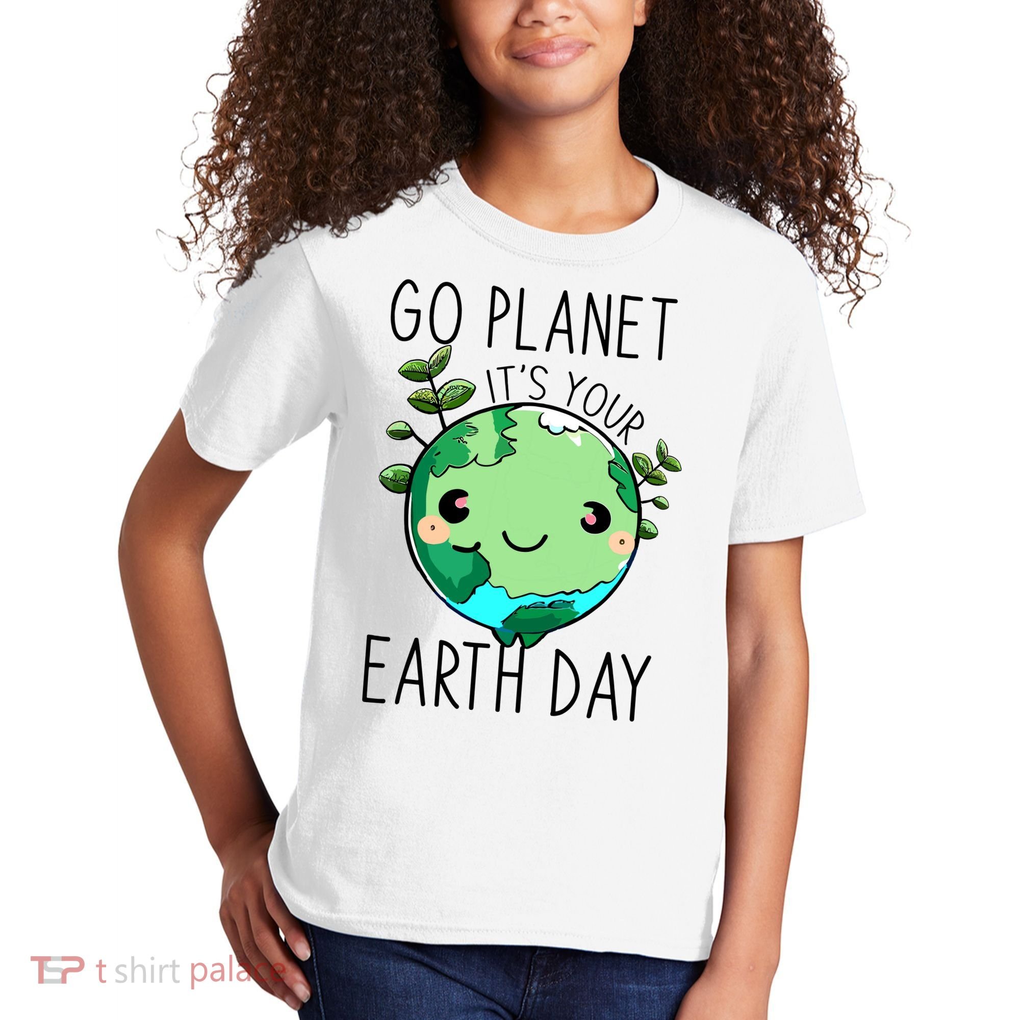 Cute Earth Day Go Planet Earth Day Kids T-Shirt