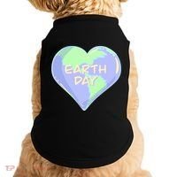 Cute Earth Day World Heart Doggie Tank thumb 0