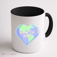 Cute Earth Day World Heart Coffee Mug thumb 1
