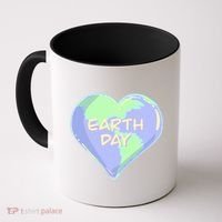 Cute Earth Day World Heart Coffee Mug thumb 0