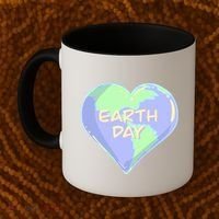 Cute Earth Day World Heart Coffee Mug thumb 2