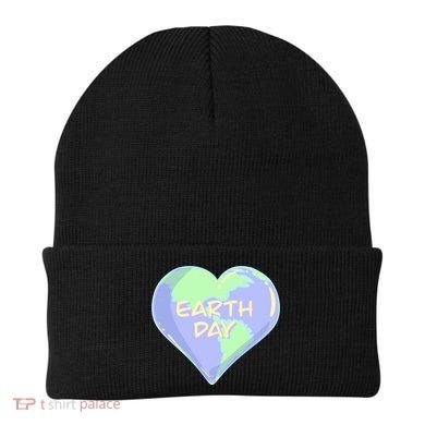 Cute Earth Day World Heart Beanie