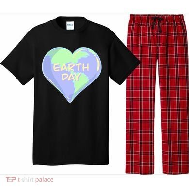 Cute Earth Day World Heart Pajama Set