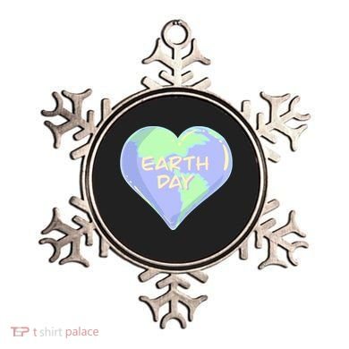 Cute Earth Day World Heart Ornament