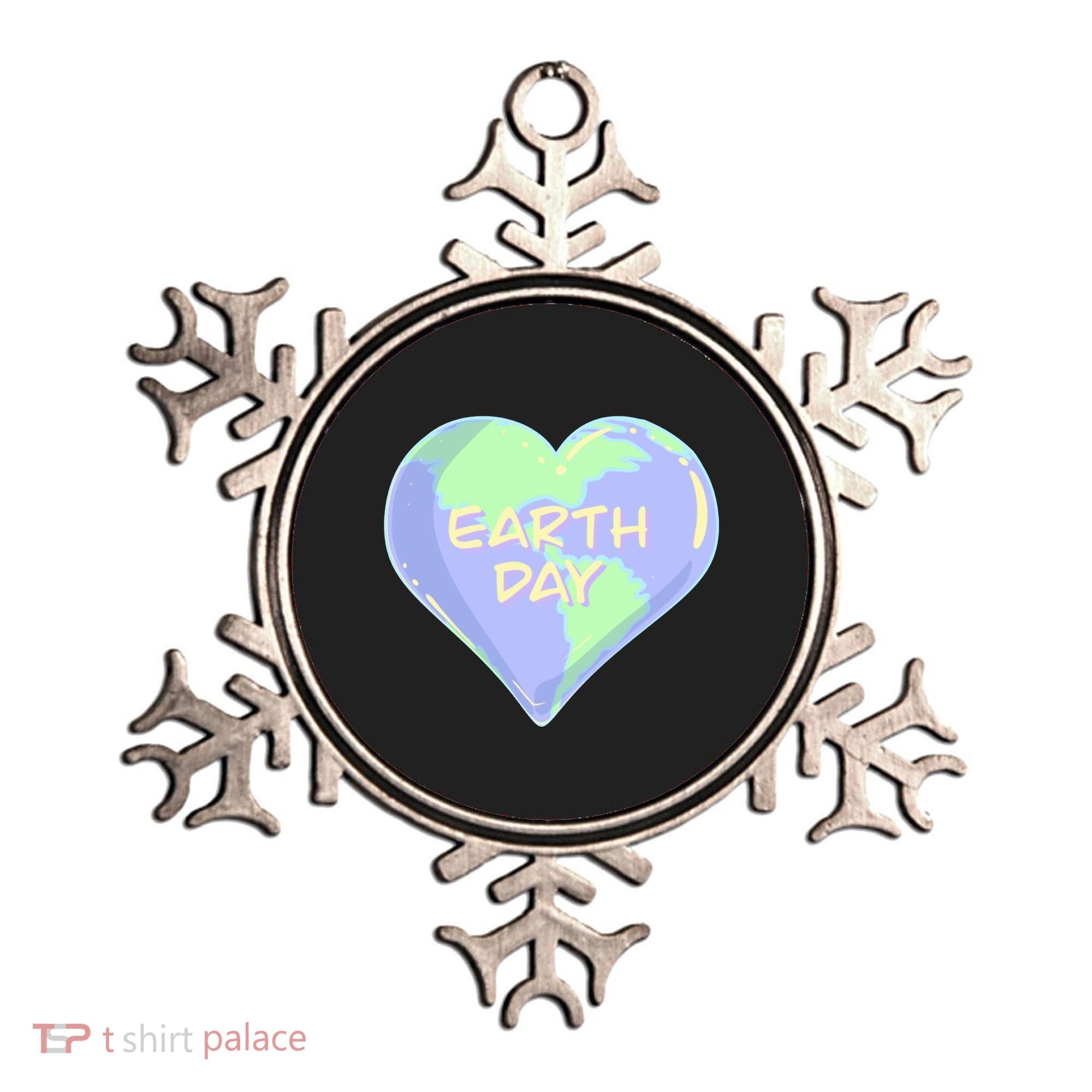 Cute Earth Day World Heart Ornament