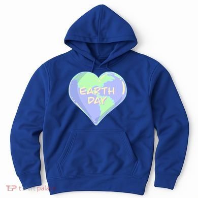 Cute Earth Day World Heart Hoodie