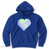 Cute Earth Day World Heart Hoodie thumb 0