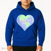 Cute Earth Day World Heart Hoodie thumb 2