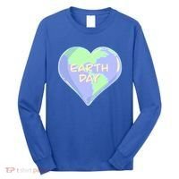 Cute Earth Day World Heart Long Sleeve Shirt thumb 0