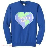 Cute Earth Day World Heart Sweatshirt thumb 0