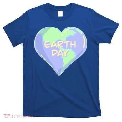 Cute Earth Day World Heart T-Shirt