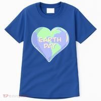 Cute Earth Day World Heart Tall T-Shirt thumb 0