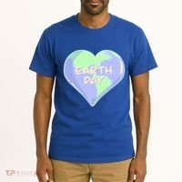 Cute Earth Day World Heart Tall T-Shirt thumb 2