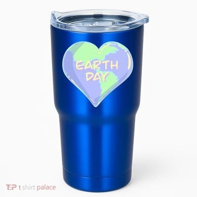 Cute Earth Day World Heart Tumbler