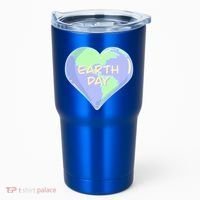 Cute Earth Day World Heart Tumbler thumb 0