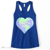 Cute Earth Day World Heart Women's Tank Top thumb 0