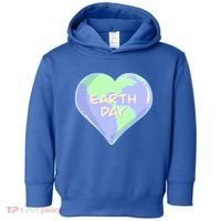 Cute Earth Day World Heart Toddler Hoodie thumb 0
