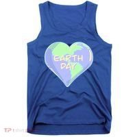 Cute Earth Day World Heart Tank Top thumb 0