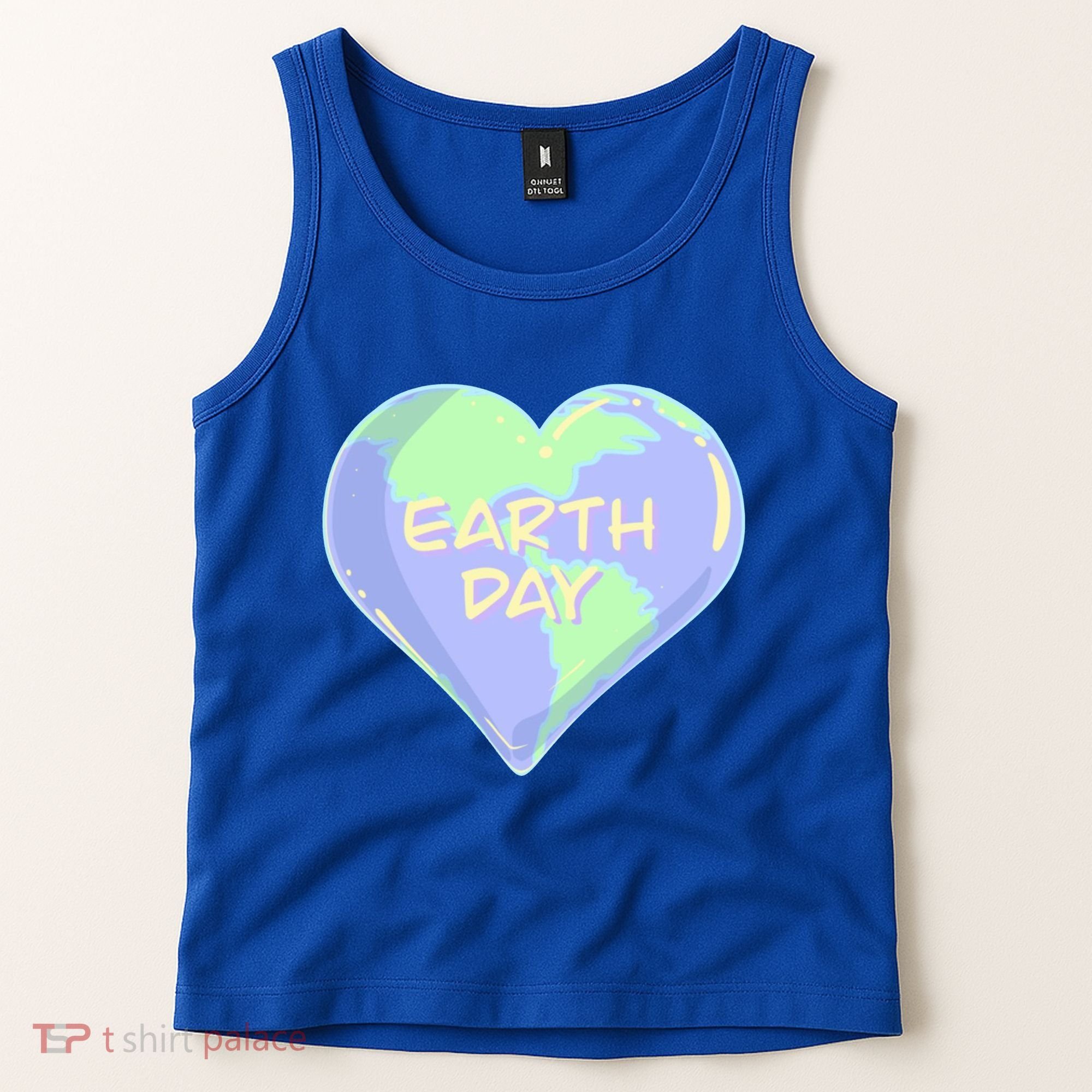 Cute Earth Day World Heart Tank Top