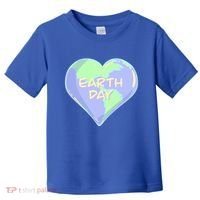 Cute Earth Day World Heart Toddler T-Shirt thumb 0