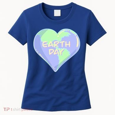Cute Earth Day World Heart Women's T-Shirt