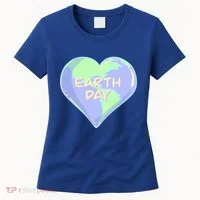 Cute Earth Day World Heart Women's T-Shirt thumb 0
