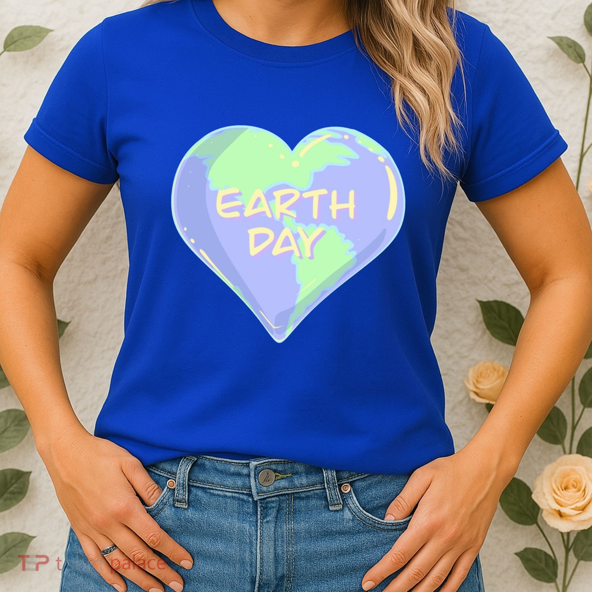 Cute Earth Day World Heart Women's T-Shirt
