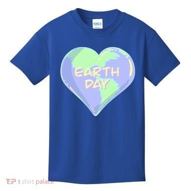 Cute Earth Day World Heart Kids T-Shirt