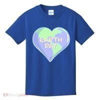 Cute Earth Day World Heart Kids T-Shirt thumb 0
