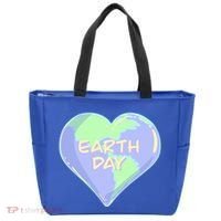 Cute Earth Day World Heart Tote Bag thumb 0